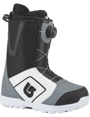 Botas de Snow Burton Moto Boa 2018 - Blanco/Negro