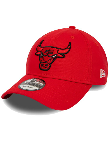 Gorra New Era 9FORTY Chicago Bulls NBA Side Patch - Rojo